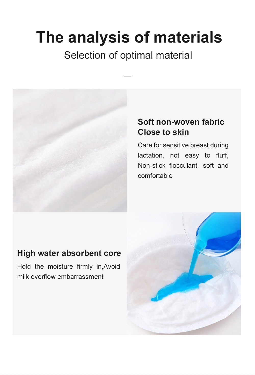 OEM Disposable Super Breathable Baby Breast Nursing Milk Pad