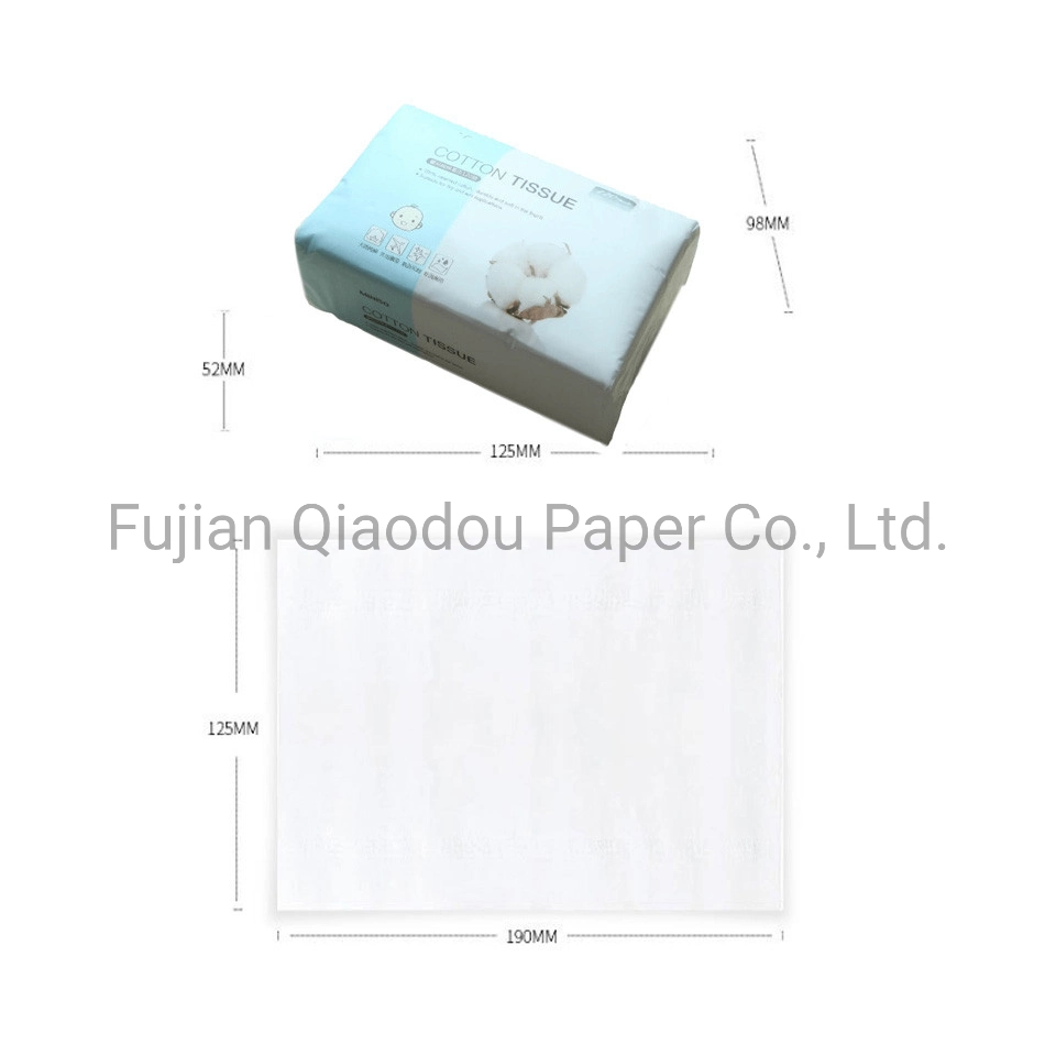 Wholesale OEM Label Disposable Face Towel Unscented Cotton Cleaning Baby Dry Wipes