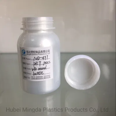 Bouteille en plastique PET/PEHD de 100 ml de haute qualité pour médicaments/aliments/produits de soins de santé